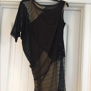 BCBG black lace mini dress. HOT